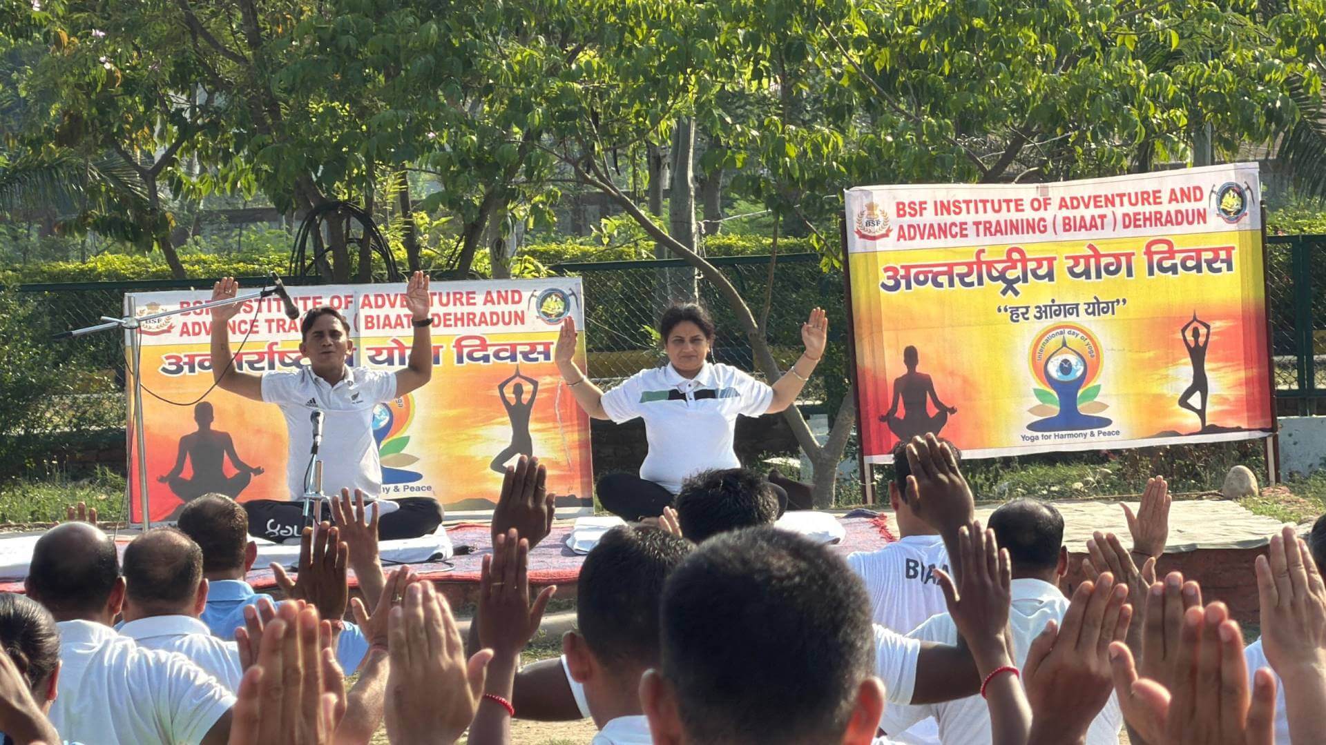 Our yoga teachers at Doon Yog Peeth