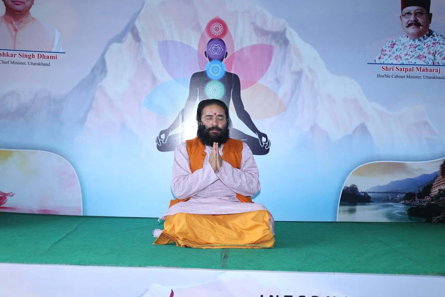 Sun salutation, open-air shala